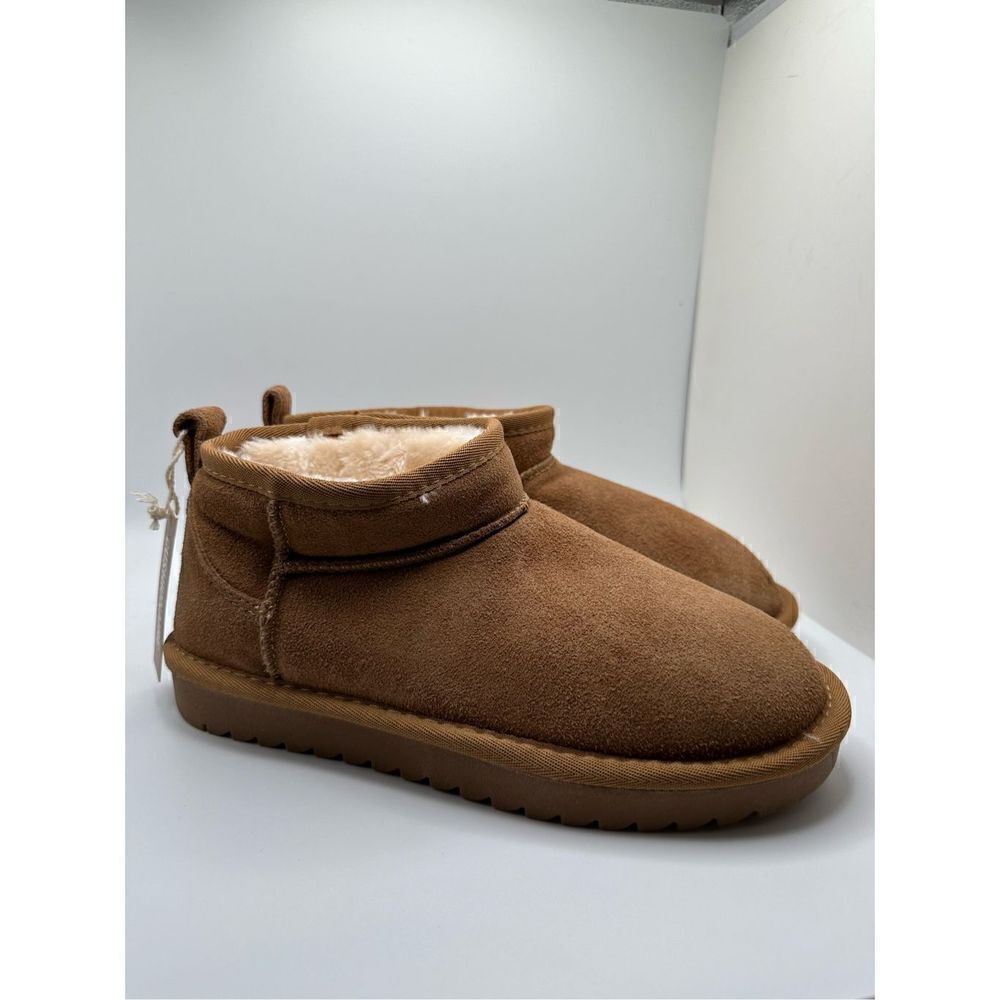CUSHIONAIRE Women's pull on boot 6.5 CHESTNUT